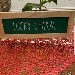 Rae Dunn lucky charm sign